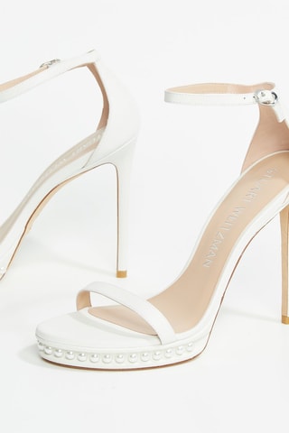 Sandalias de piel de cordero Nudistdisco - Blanco