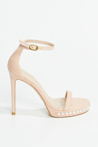 Sandalias de piel caprina Nudistdisco - Rosa empolvado