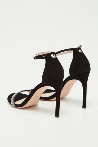 Nubuck Sandalen met Hak Nudistsong - Zwart  