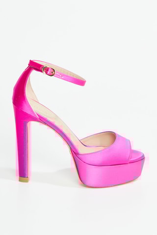 Sandalias de tacón Discoplatform - Fucsia