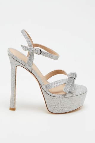 Sandalias de tacón SW Mga Bow - Plateado