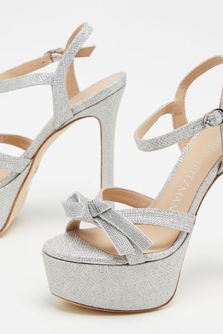 Sandalias de tacón SW Mga Bow - Plateado