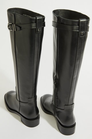 Botas de piel - Negro