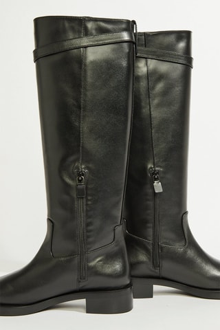 Botas de piel - Negro