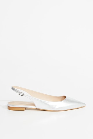 Zapatos de piel de tacón - Plateado