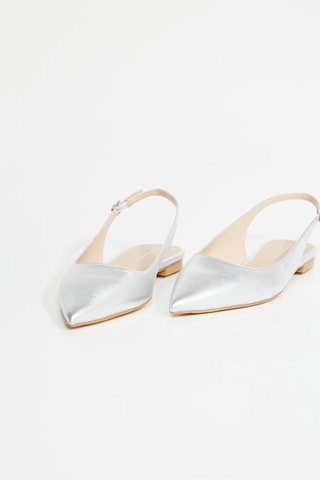 Zapatos de piel de tacón - Plateado