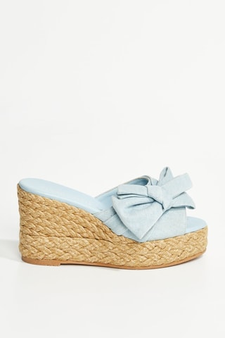 Sandalias de cuña Espa - Celeste