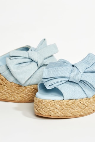 Sandalias de cuña Espa - Celeste