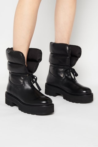 Leren Enkellaarzen Tyler  
Zwart - Stuart Weitzman