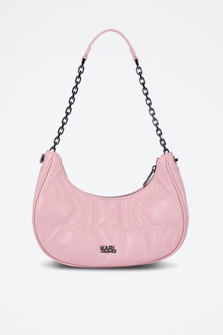 Sac porté épaule en cuir - Rose