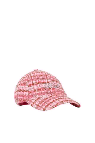 Casquette en tweed - Rose