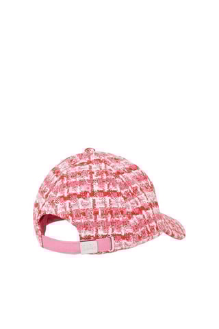 Casquette en tweed - Rose