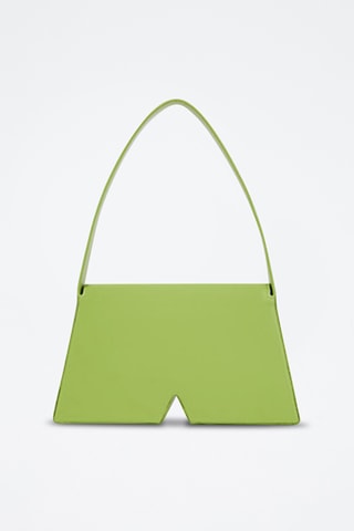 Sac porté épaule en cuir - Vert clair