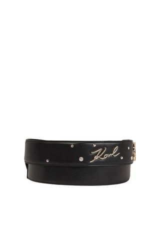 Bandoulière en cuir - Noir