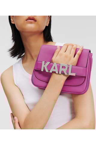 Sac bandoulière en cuir - Fuchsia