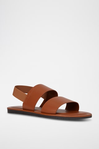 Sandales en cuir - Marron