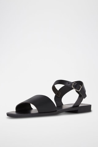 Sandales en cuir - Noir