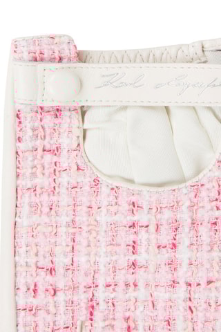 Mitaines en laine - Rose et blanc