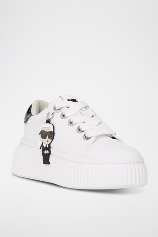 Baskets plateformes en cuir - Blanc