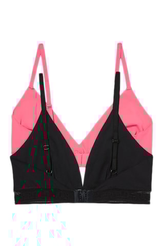 2 soutiens-gorge - Noir et rose