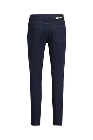 Jean slim en coton biologique - Bleu foncé