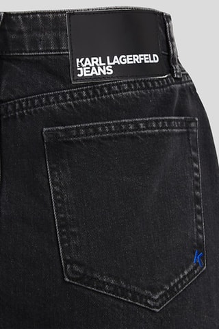 Minijupe en jean en coton biologique - Noir