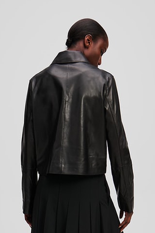 Veste en cuir - Noir