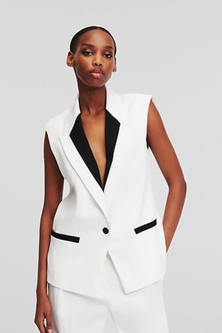 Veste sans manches - Blanc