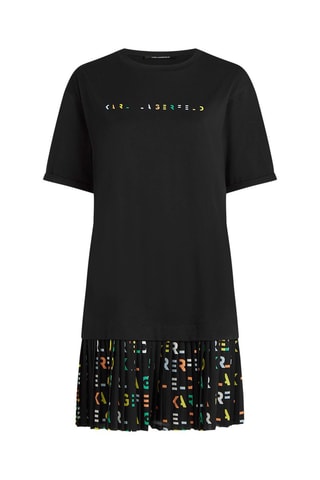 Robe trompe-l'œil - Noir