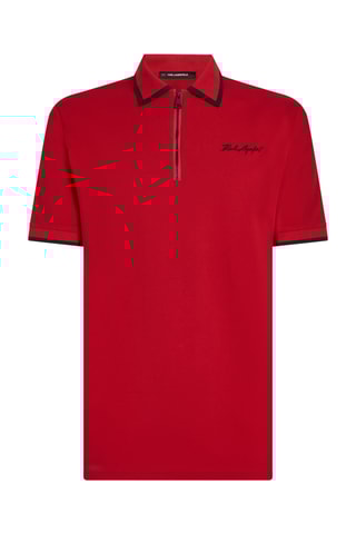 Polo en coton biologique - Rouge