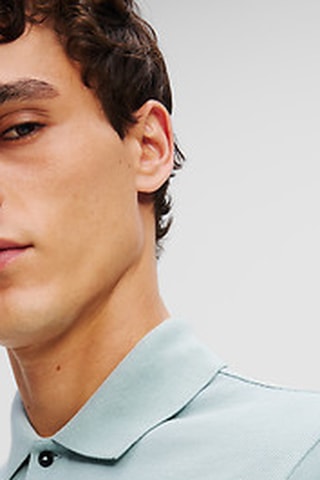 Polo en coton biologique - Ciel