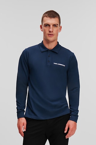 Polo en coton biologique - Bleu marine