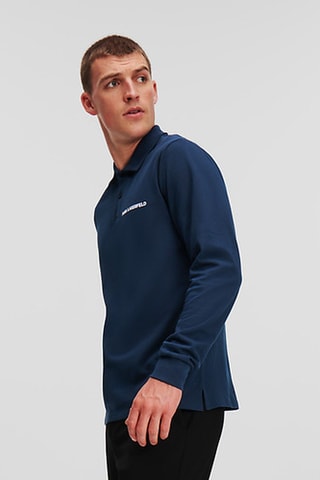 Polo en coton biologique - Bleu marine