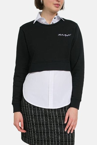 Sweat en coton biologique - Noir