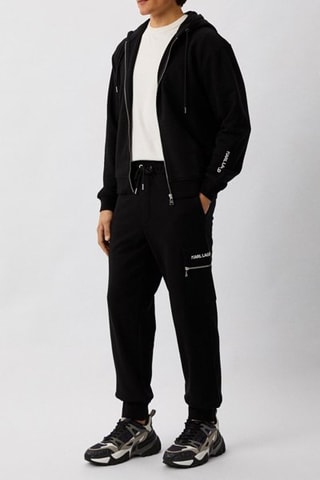 Sweat à capuche en coton biologique - Noir