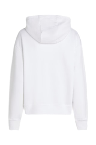 Sweat à capuche en coton biologique - Blanc