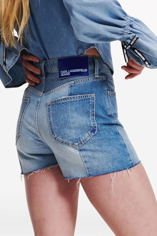 Short en coton biologique - Bleu clair