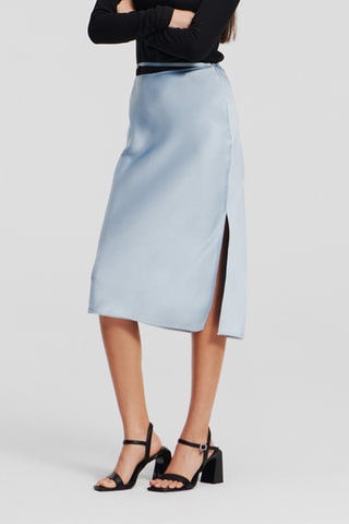 Jupe droite - Bleu clair