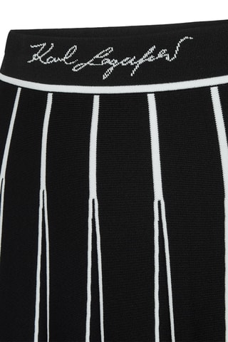 Jupe plissée taille haute - Noir