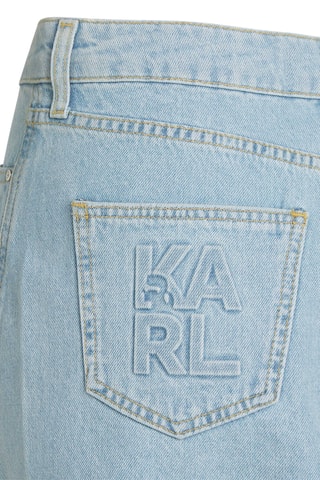 Jupe droite en jean - Bleu clair