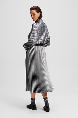 Jupe plissée - Argenté
