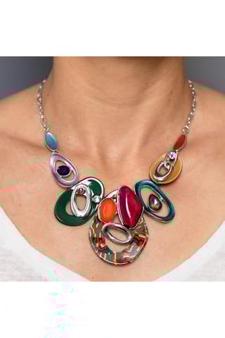 Collier plastron Corcoval - Multicolore