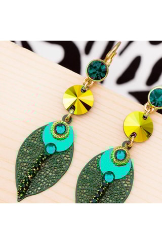 Pendientes bañados en oro fino amarillo