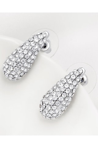 Boucles d'oreilles Dropsie - Argenté et blanc