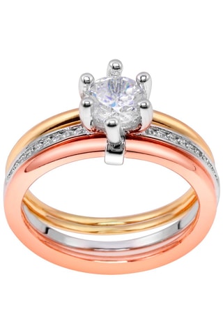 Bague - Doré et doré rose