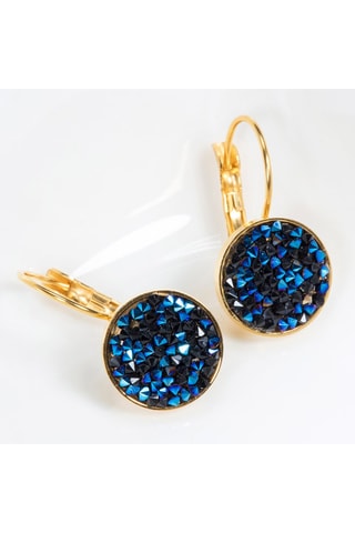 Boucles d'oreilles dorées à l'or fin jaune Lipso