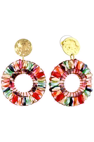 Boucles d'oreilles dorées à l'or fin jaune Crystalls Valley