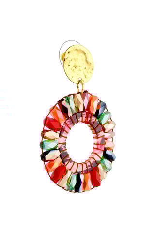 Boucles d'oreilles dorées à l'or fin jaune Crystalls Valley