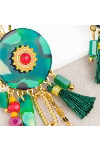 Boucles d'oreilles dorées à l'or fin jaune Kerine - Jaspes