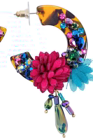 Créoles dorées à l'or fin jaune Barocca